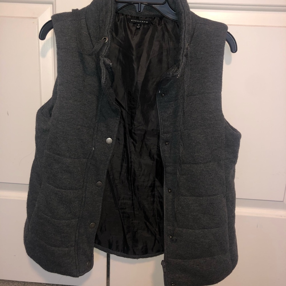 Grey Puffer Vest
